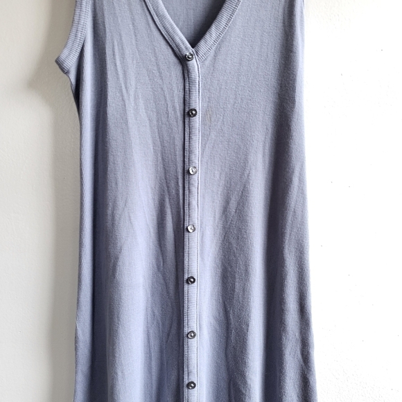 New James Perse Ribbed Tank Aura Midi A-Line Dress NWT Size 2/Medium - Picture 7 of 12